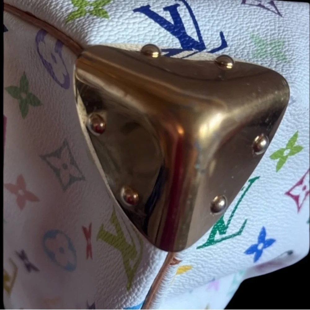 Louis Vuitton Vintage Murakami White Multicolor Monogram Speedy Bag - Picture 7 of 9